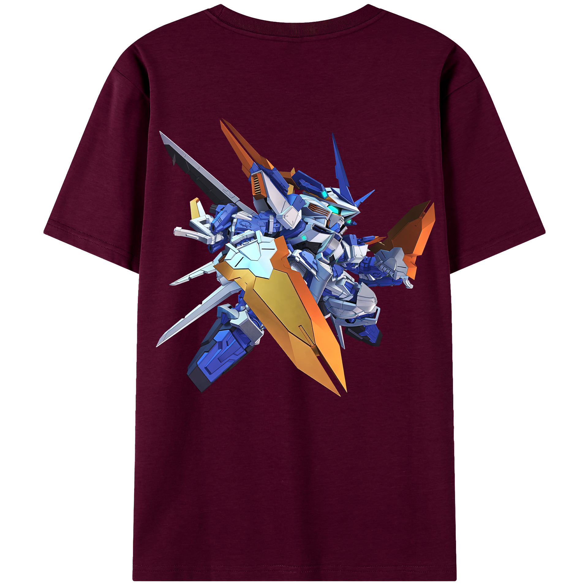 （画像用） 機動戦士ガンダム Mobile Suit Gundam レディース半袖Tシャツ(バックプリント)